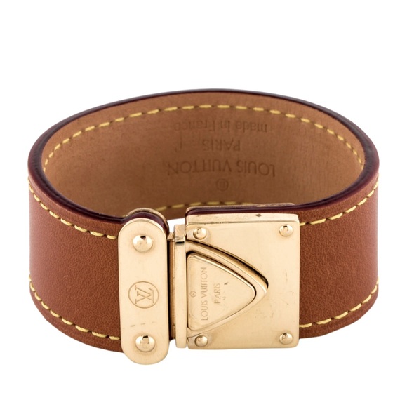 Louis Vuitton Leather Koala Nomade LV Cuff Bracelet - Picture 1 of 14